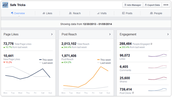 facebook page insight overview