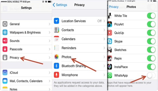 whatsapp iphone photo media privacy settings