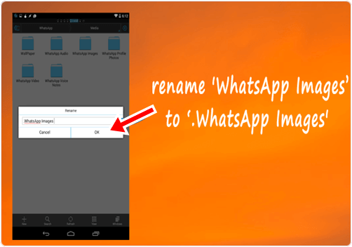 rename whatsapp mobile folder