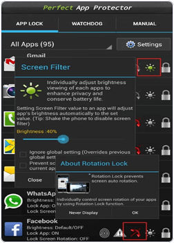 android Perfect App Protector app