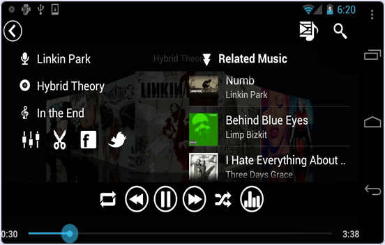 android Real Music Player