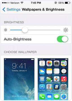 iPhone Turn On Auto Brightness 