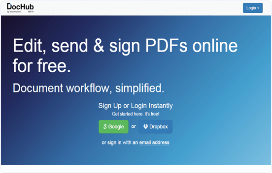 Dochub.com online PDF text editor