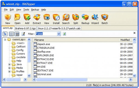 BitZipper files compressing software