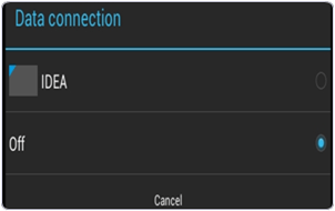 Android turn of internet after usage