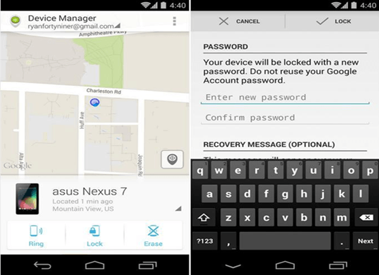 android device manager tracking app