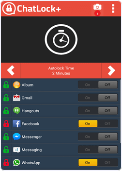 Android chatlock+ app