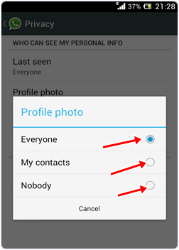 Hide Whatsapp Profile Picture