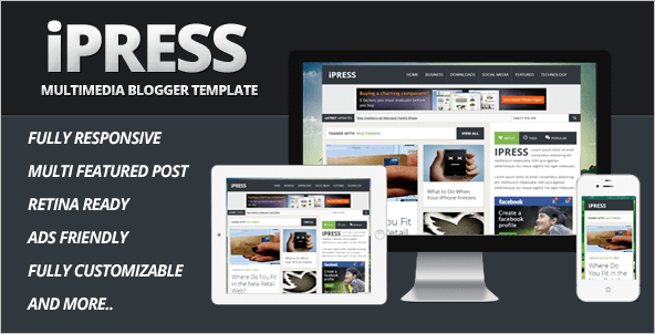 iPress blogger template