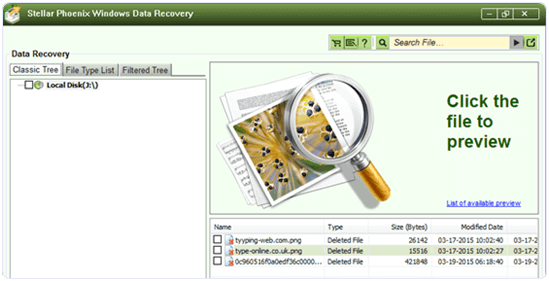 stellar phoenix data recovery files