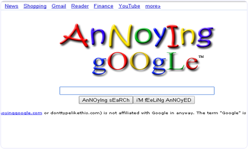 Annoying Google