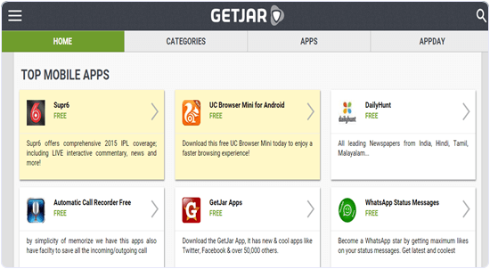 GetJar App store 