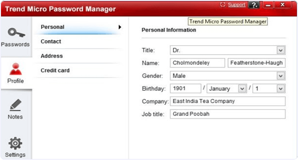  Trend Micro Password Manager PC Software