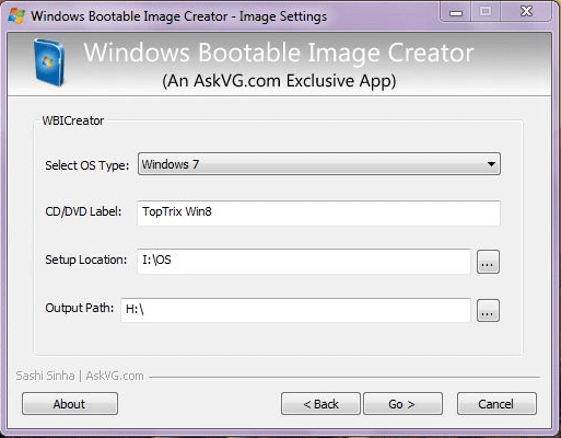 Windows Bootable Image Creator PC Software