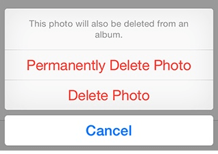 delete forever ios