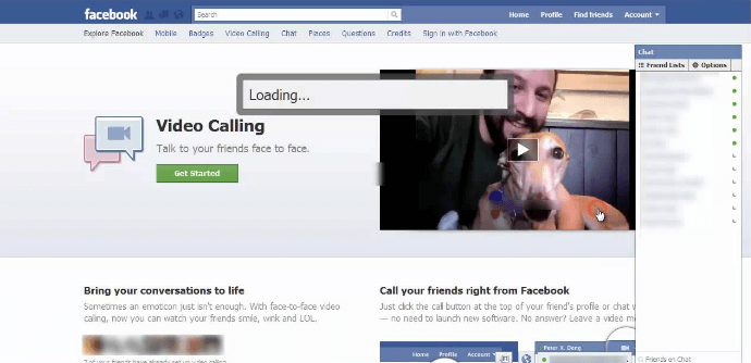 facebook video calling