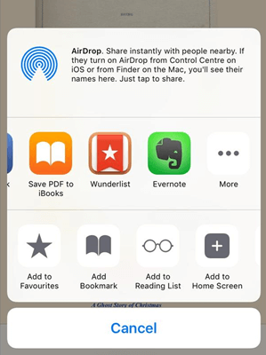 save pdf in ibooks