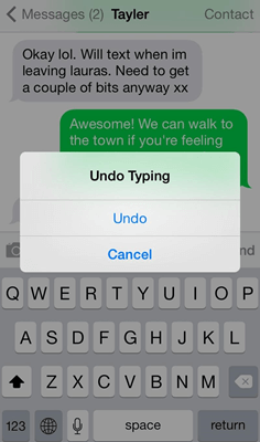 how to undo deleted text on mac