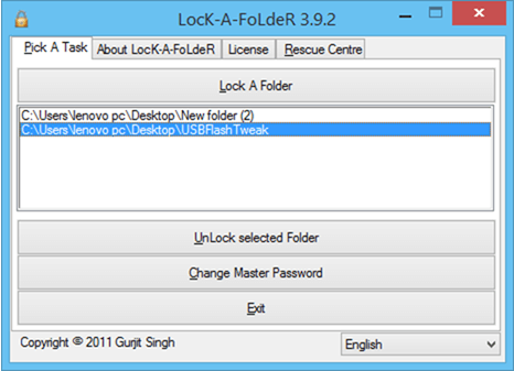 lock folder pc