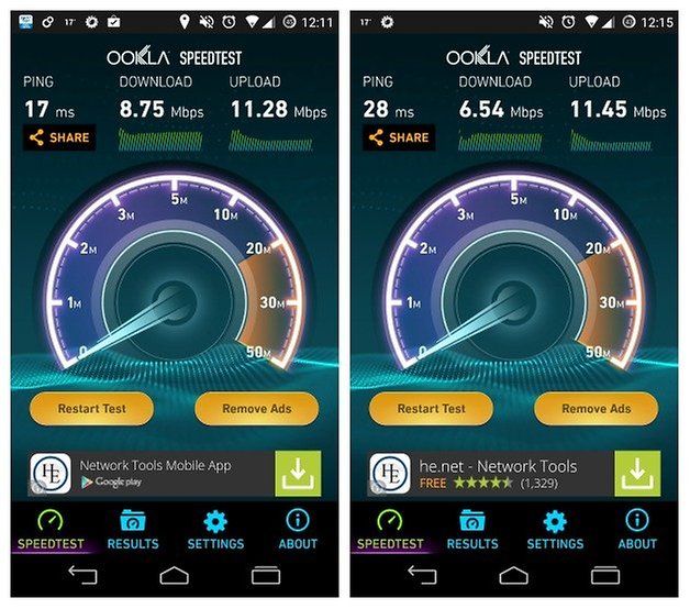 smart phone wifi speed test