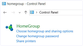 Windows homegroup