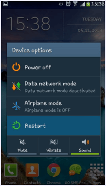 restart android