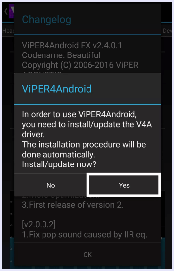 install drivers viper4android