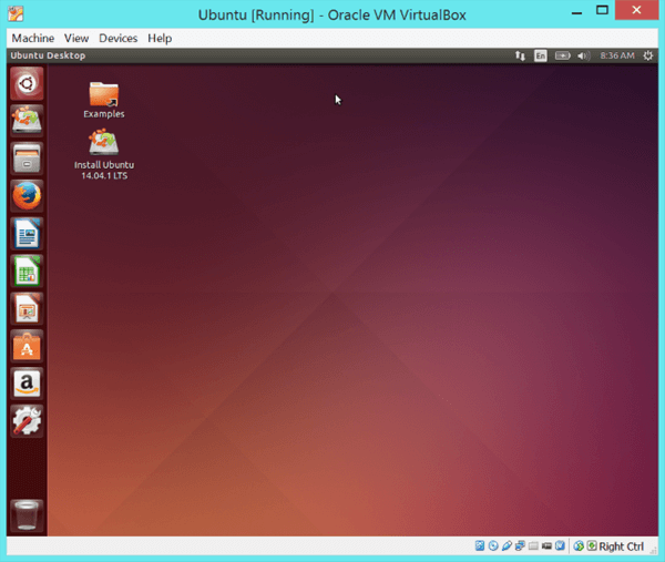 lunix running on windows virtual machine