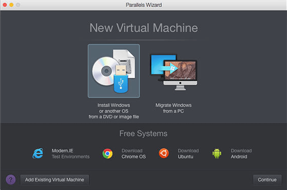 install linux on parallels for mac