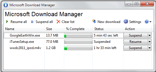 Manajer download microsoft