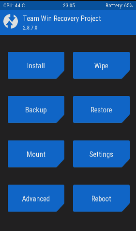 twrp install rom