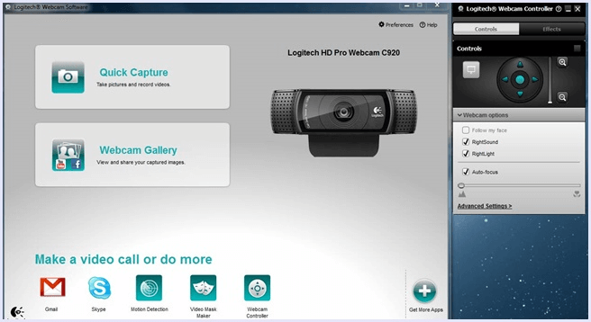 logitech webcam software