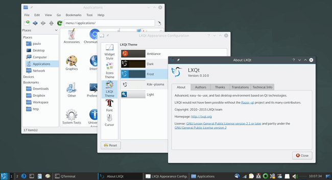 lxqt linux desktop environment