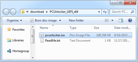 pcunlocker iso file