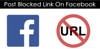 How to Send, Share Or Post Blocked Links On Facebook
