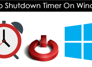 shut down timer for windows 10