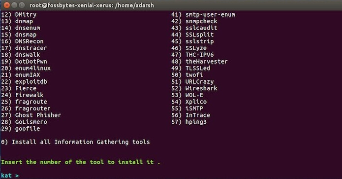 install kali linux tools on ubuntu