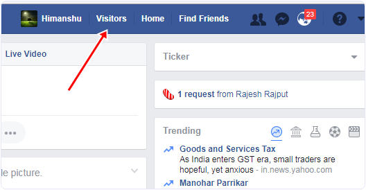 facebook profile view notification chrome extension