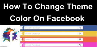 How to change facebook theme color