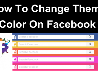 How to change facebook theme color