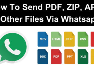 How To Send Apk Zip Doc Pdf Exe Files On Whatsapp