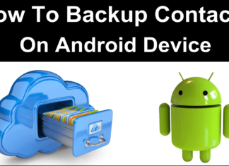 How to backup contacts on android