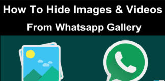 How to hide whatsapp images and videos from gallery