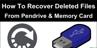 How to recover deleted files from pendrive and memory card