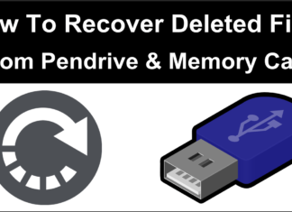 How to recover deleted files from pendrive and memory card