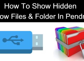 How to show hidden files in pendrive windows