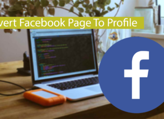 How To Change/Convert Facebook Profile To Page Thumbnail