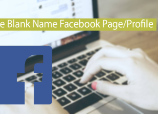How To Create Blank/Without Name Facebook Page/Profile Thumbnail