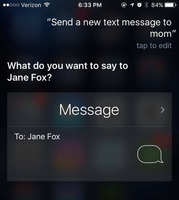 siri commands text message
