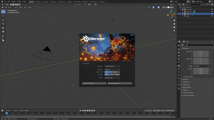 Blender Interface